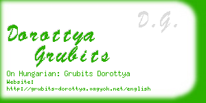 dorottya grubits business card